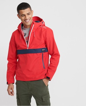 Superdry Overhead Elite SD-Windcheater Férfi Kabát Rózsaszín/Piros | CGDFL9375